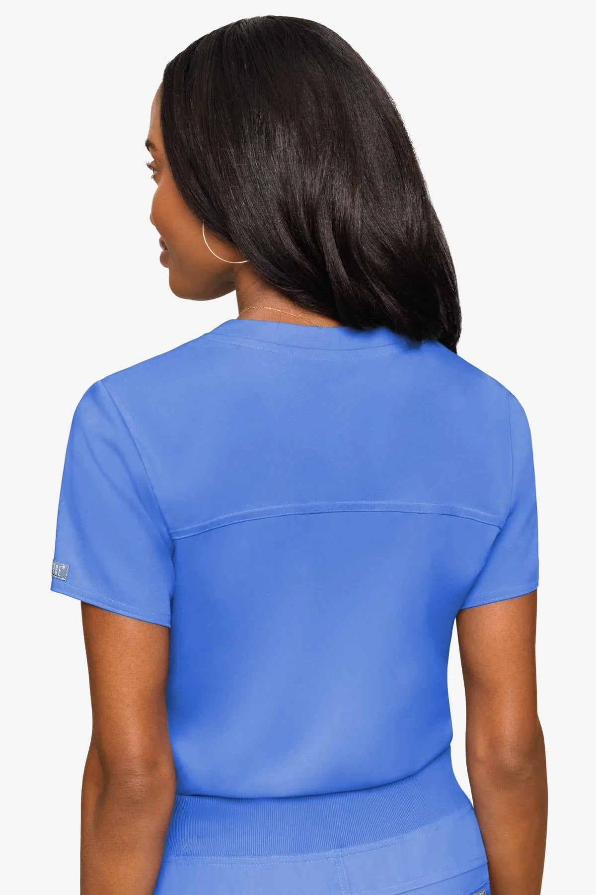 Med Couture Women's Touch V - Neck Chest Pocket Top