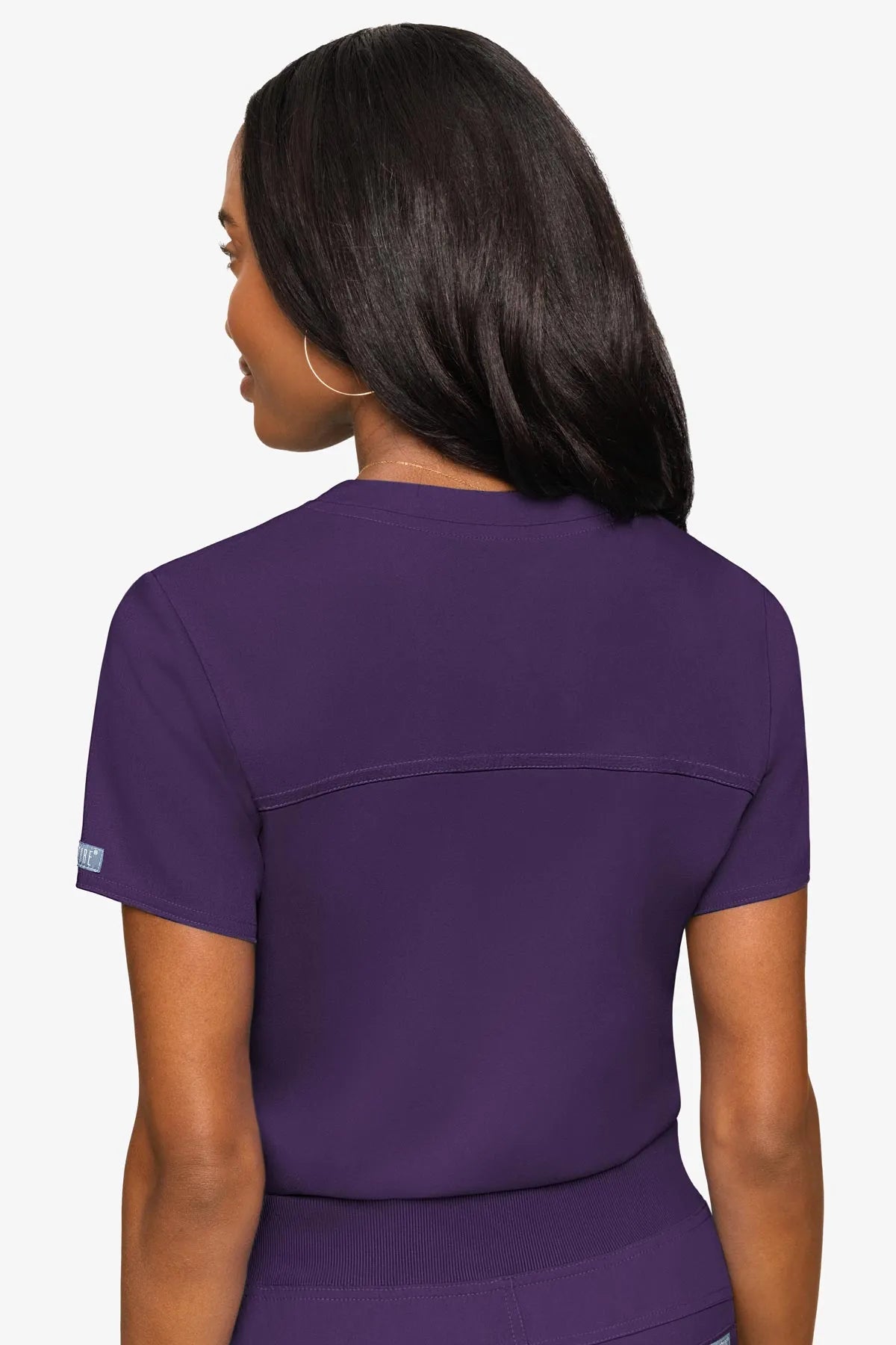Med Couture Women's Touch V - Neck Chest Pocket Top