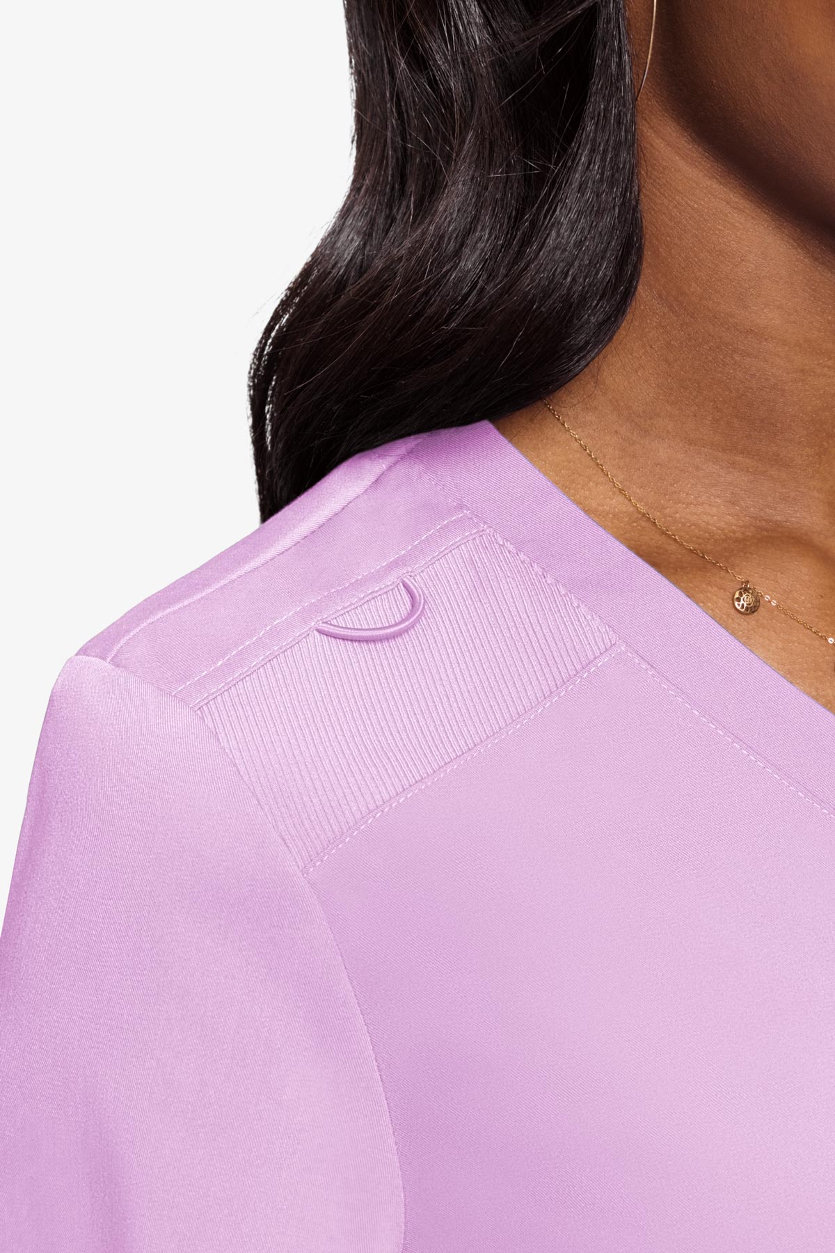 Med Couture Women's Touch V - Neck Chest Pocket Top