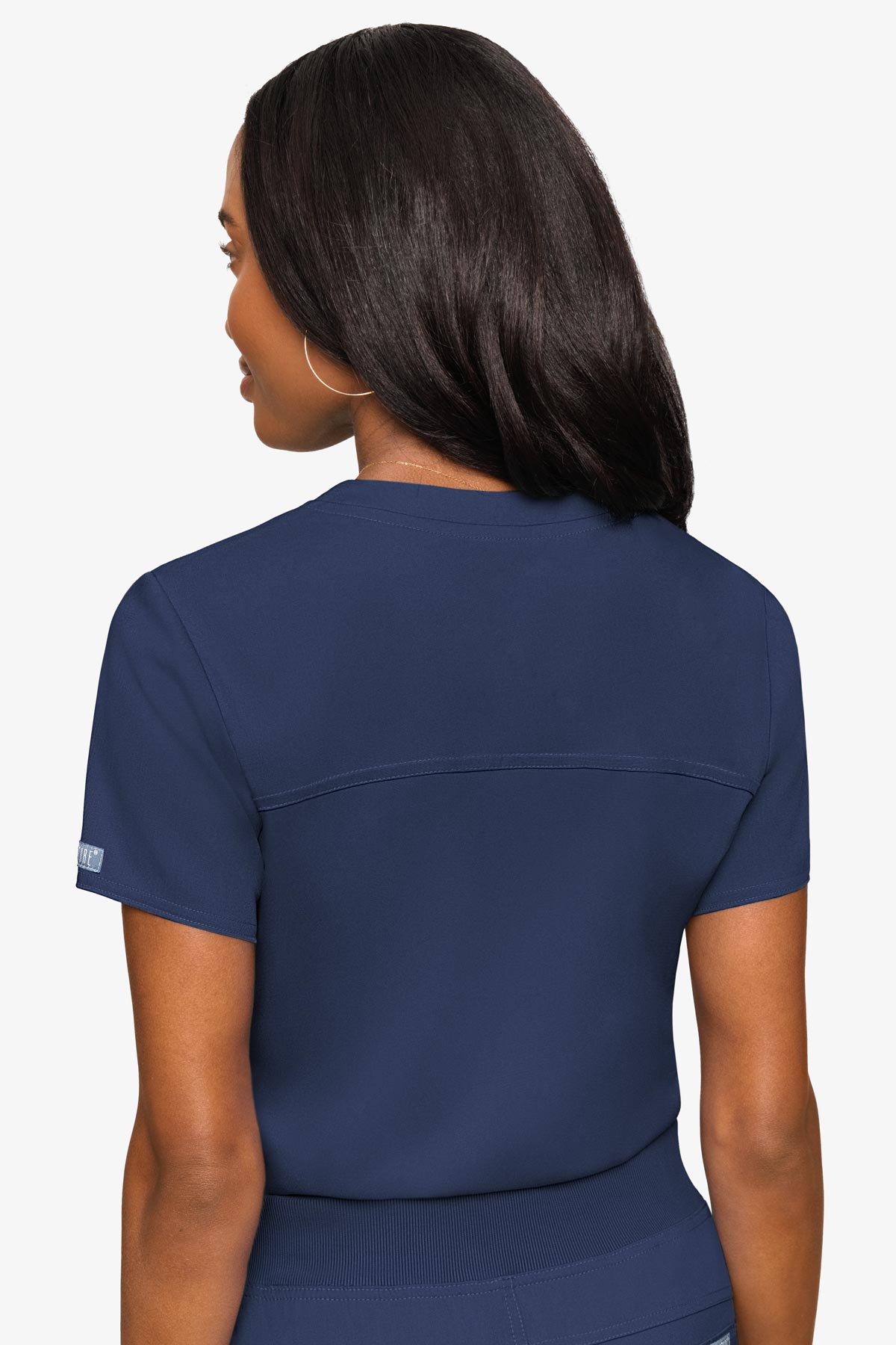 Med Couture Women's Touch V - Neck Chest Pocket Top