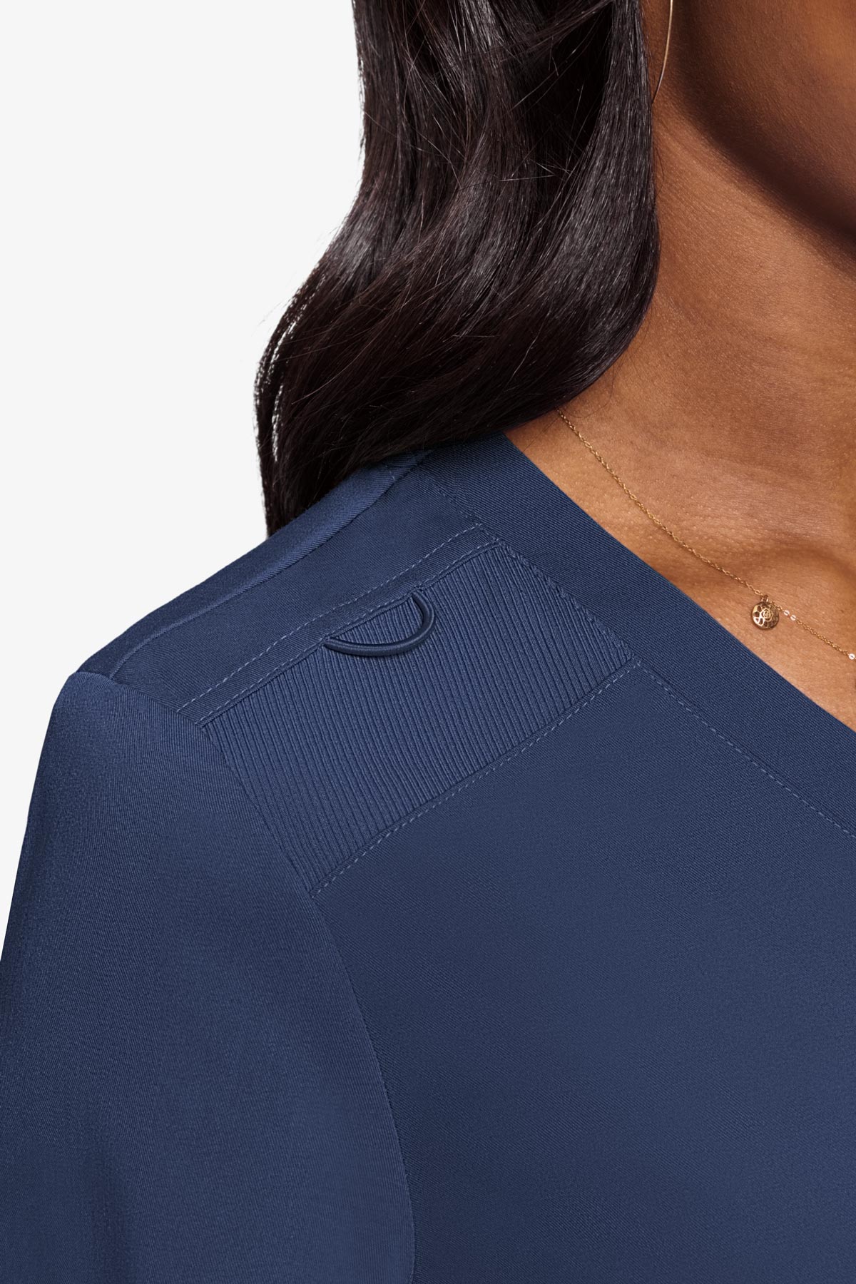 Med Couture Women's Touch V - Neck Chest Pocket Top