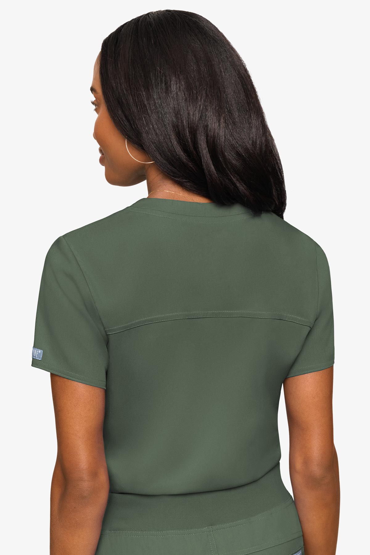 Med Couture Women's Touch V - Neck Chest Pocket Top