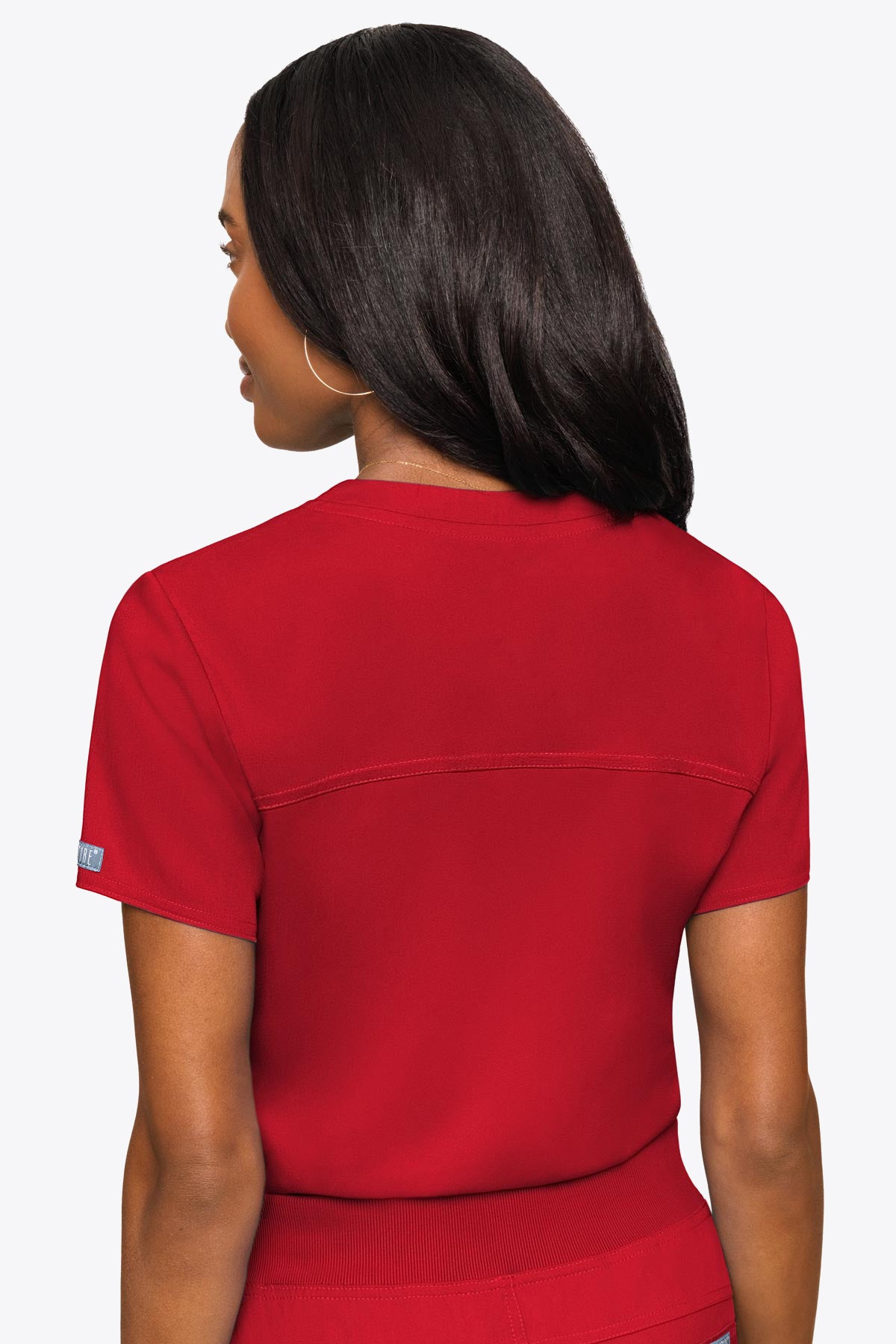 Med Couture Women's Touch V - Neck Chest Pocket Top