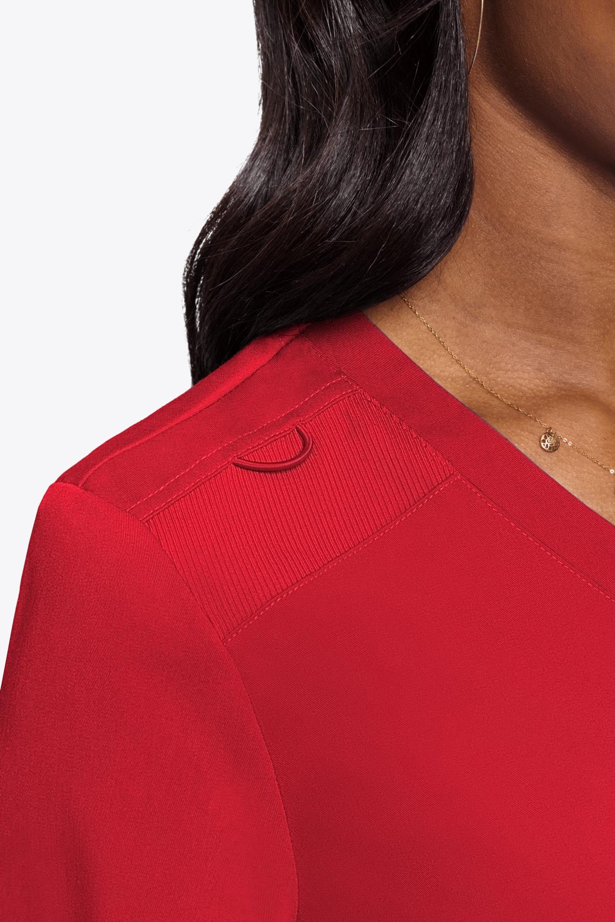 Med Couture Women's Touch V - Neck Chest Pocket Top