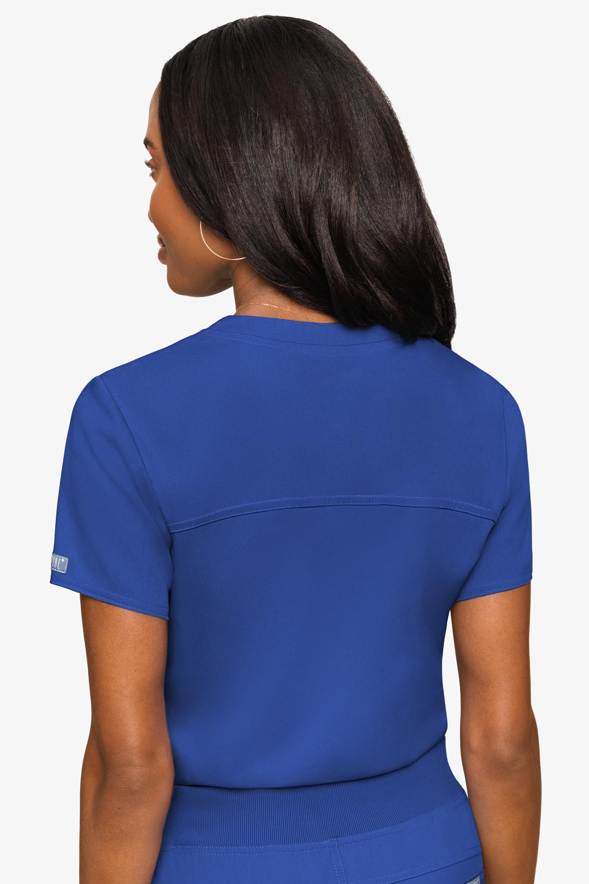 Med Couture Women's Touch V - Neck Chest Pocket Top