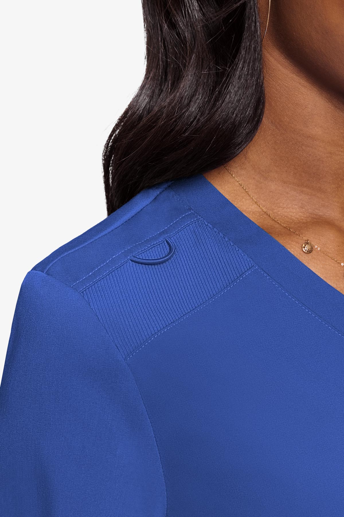 Med Couture Women's Touch V - Neck Chest Pocket Top