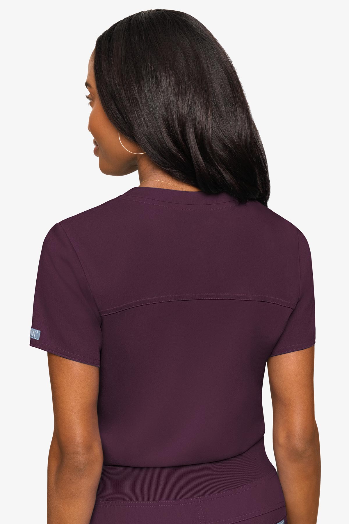Med Couture Women's Touch V - Neck Chest Pocket Top
