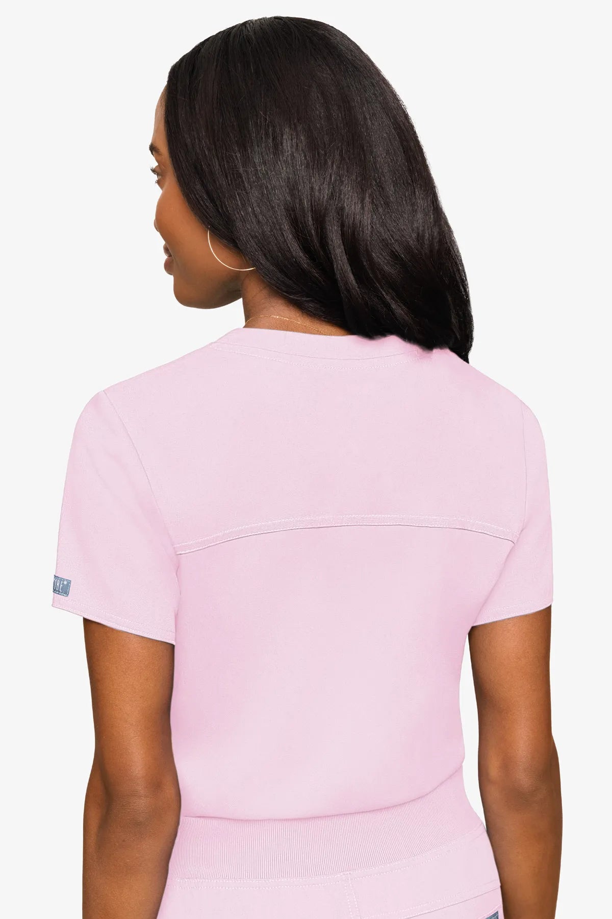 Med Couture Women's Touch V - Neck Chest Pocket Top
