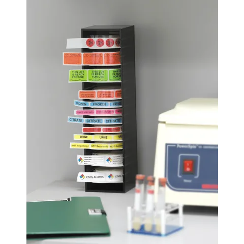 Bowman Dispensers/Marketlab-6465 Wall-Mount Label Tower • 3.75"W x 4"D x 14.625"H
