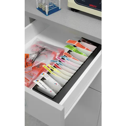 Bowman Dispensers/Marketlab-6465 Wall-Mount Label Tower • 3.75"W x 4"D x 14.625"H