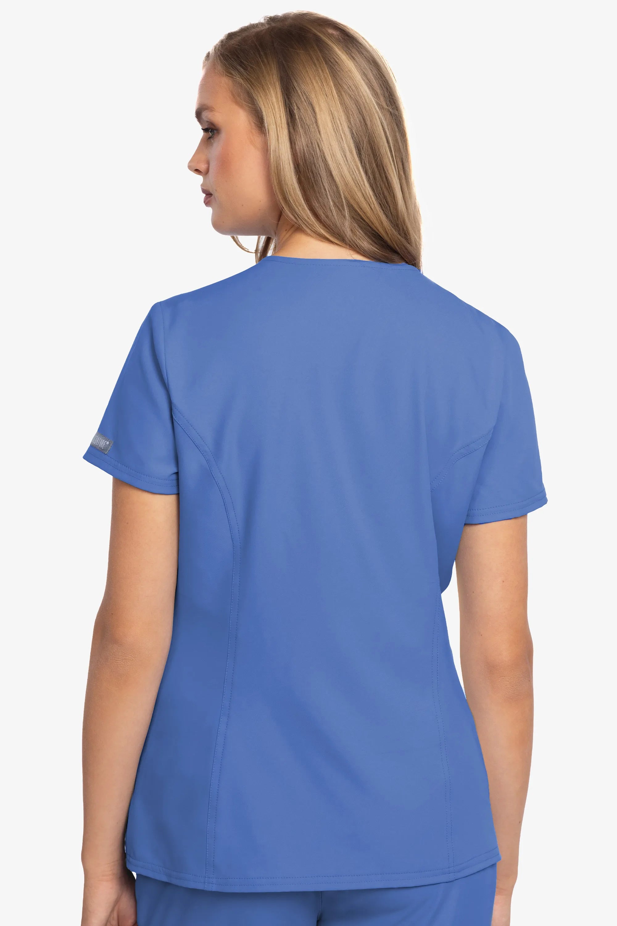 Med Couture Insight Women's Henley Zip Front Top