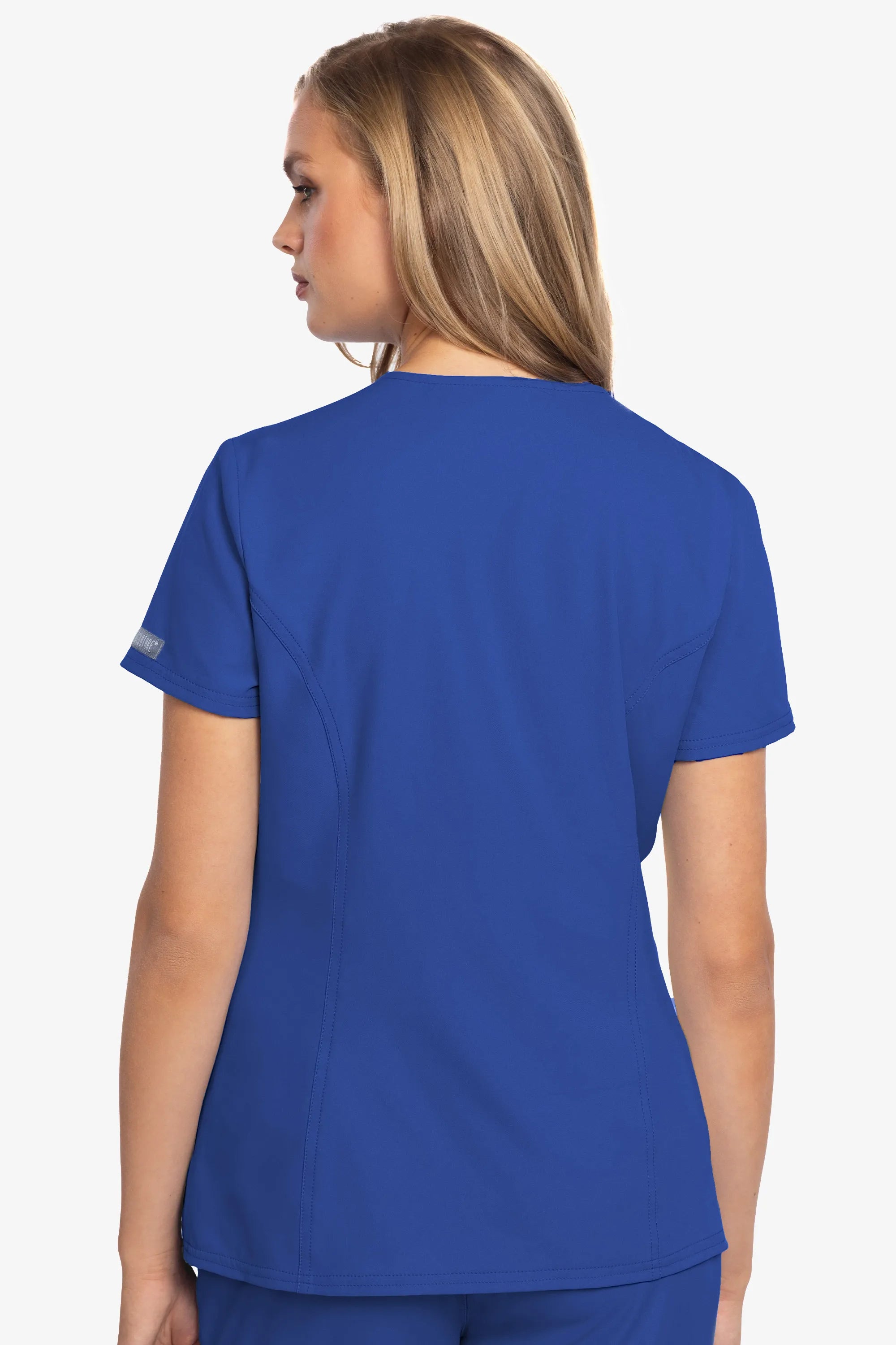 Med Couture Insight Women's Henley Zip Front Top