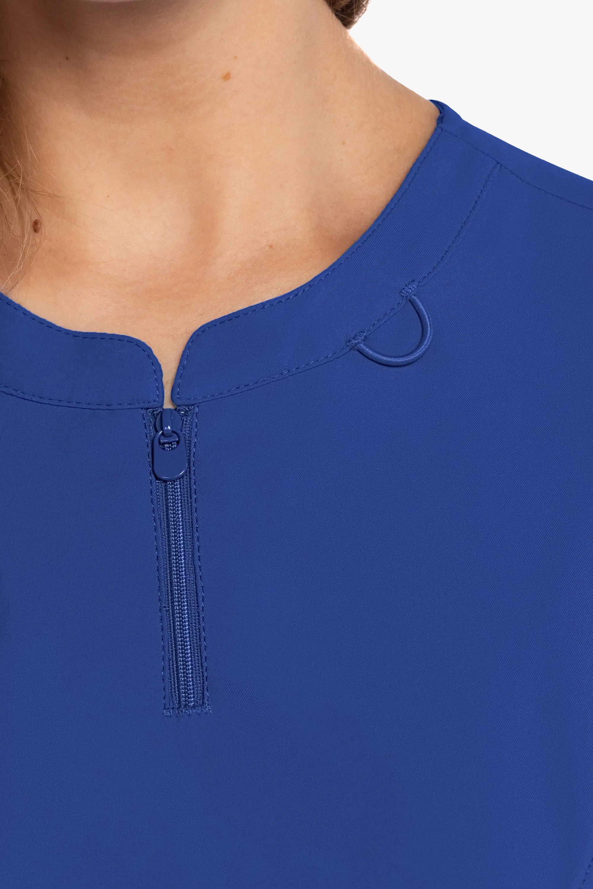 Med Couture Insight Women's Henley Zip Front Top