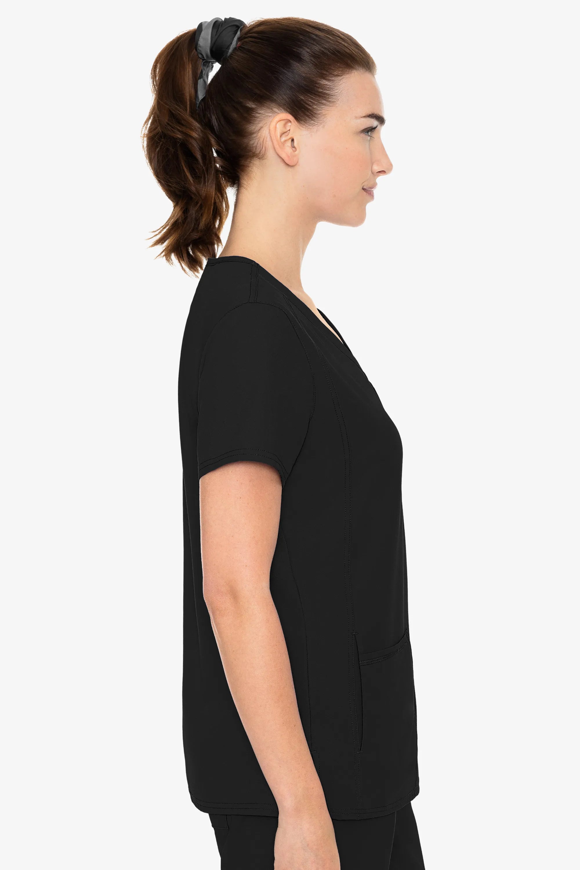 Med Couture Women's Insight Side Pocket Top