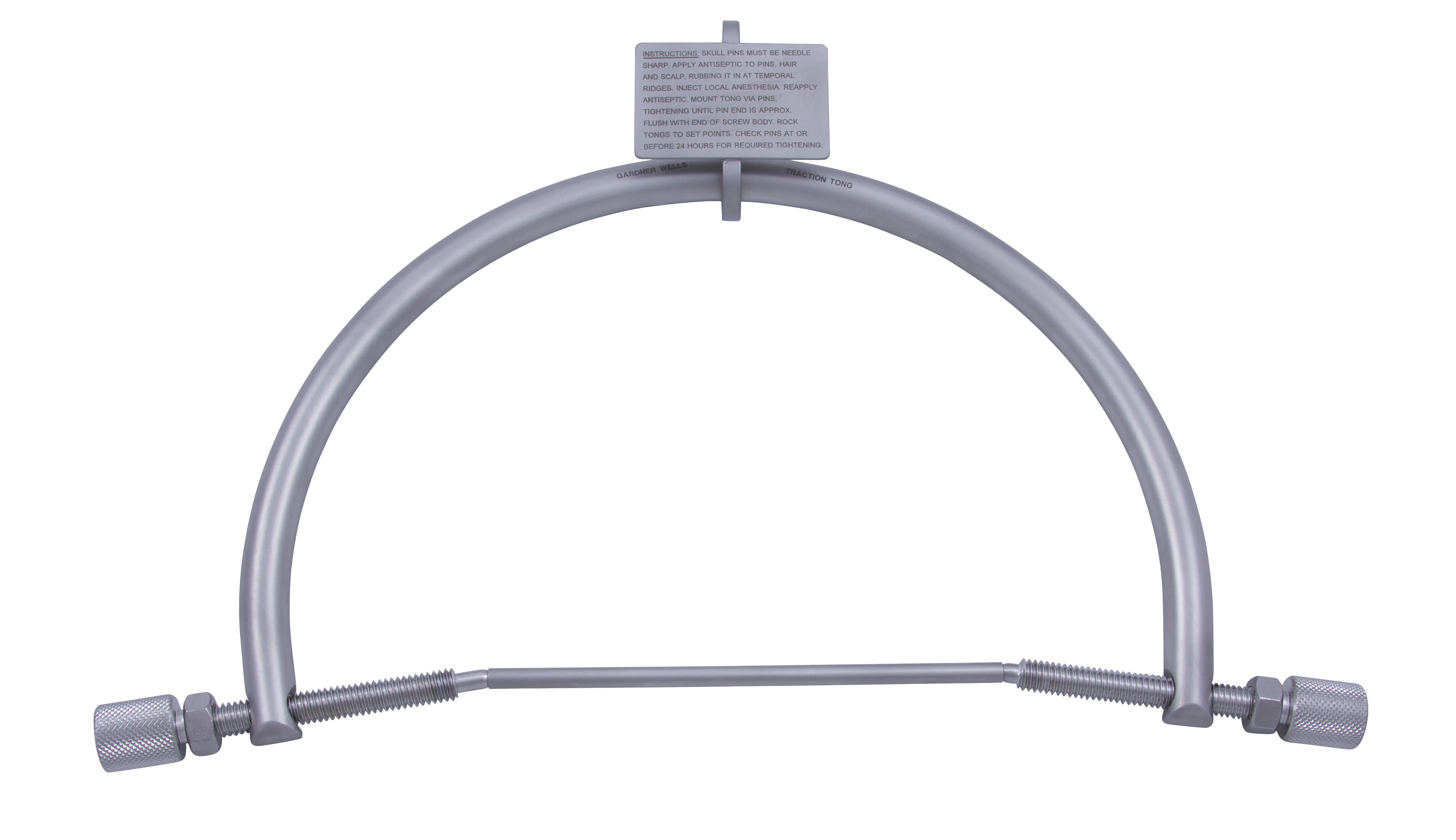 Aspen Surgical-66-1025 Skull Tongs, with One Spring-Loaded Point for Cervical Traction, Max Opening 6-1/4" (US Only) (Not Available For Sale into Canada) / ea