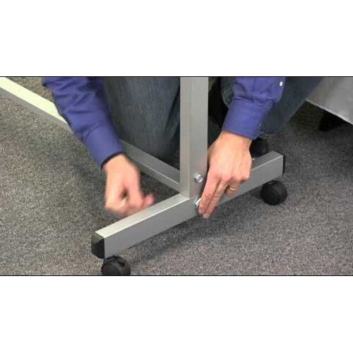 Luxor-MB7248WW Mobile Magnetic Reversible Whiteboard (72 x 48")