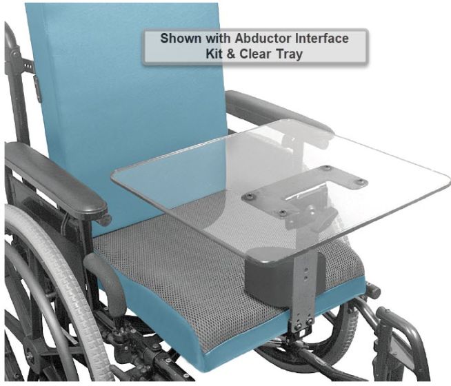 Therafin-31479-Tray, Center Mount Support, Grey, 14W x 16D w/ 11.5" High Bracket, Small