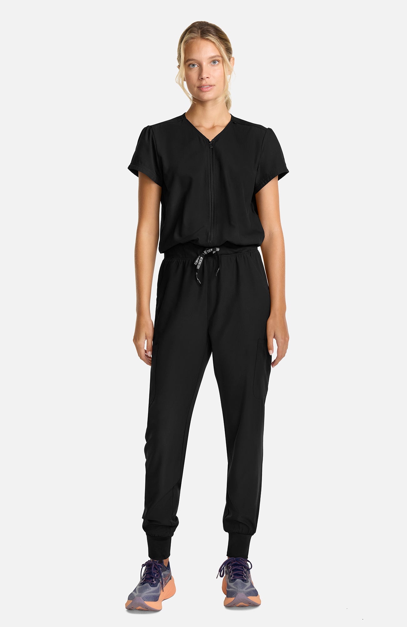 Med Couture Insight Women's Zip Front Jumpsuit