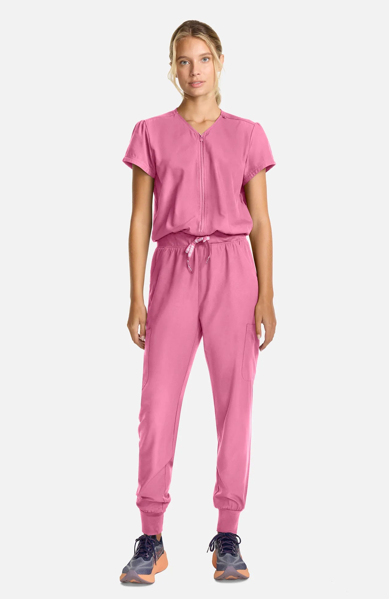 Med Couture Insight Women's Zip Front Jumpsuit