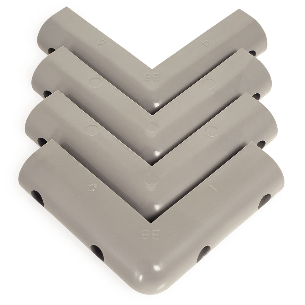 Harloff-40713L 8" Corner Gray Bumper (1 EA)