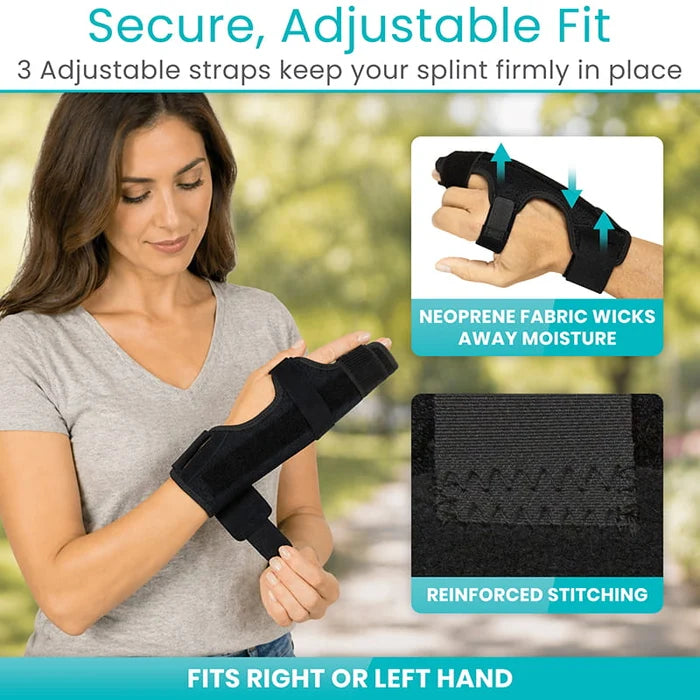 Vive Health-SUP2053BLKSM Boxer Splint - 8 inch