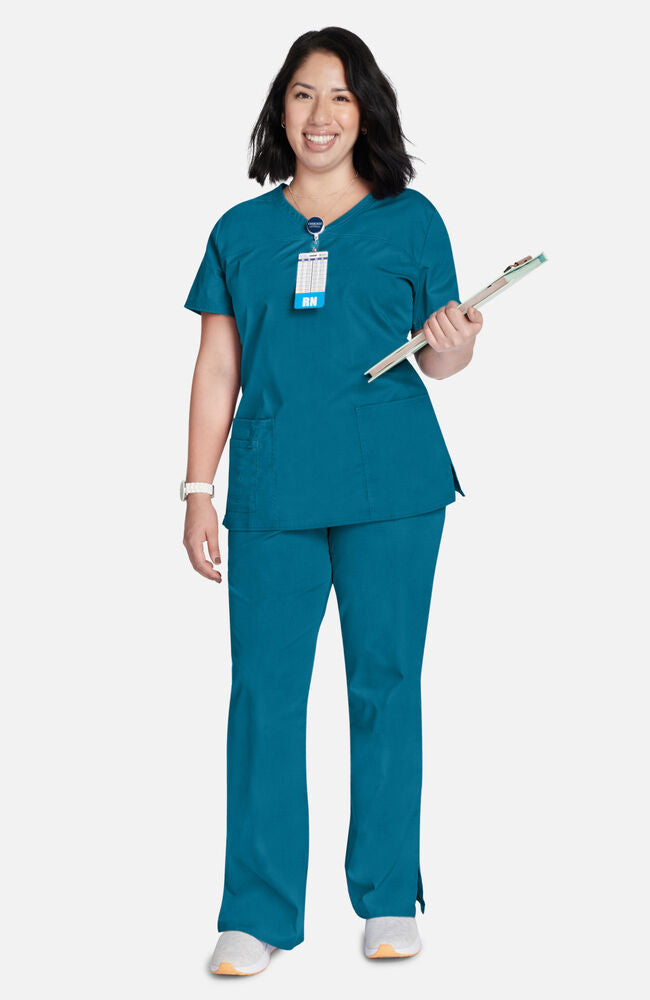 Cherokee Medical Allura Women’s Three front pockets V-Neck Top