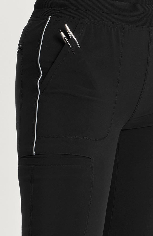 Infinity Women's Rib Trim 6-Pocket Jogger Scrub Pant - Regular