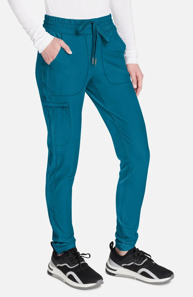 Cherokee Medical Women's Mid Rise Tapered Leg Drawstring Scrub Pant, Petite