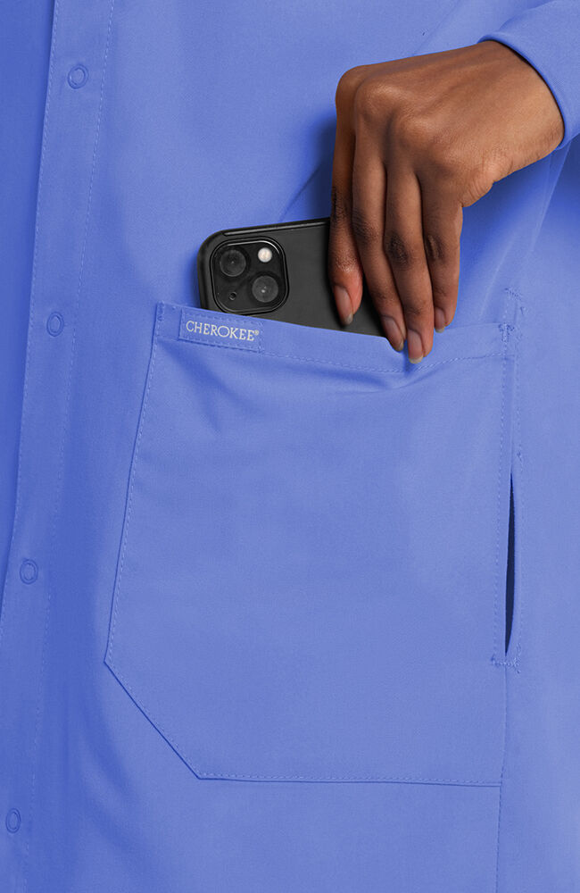 Cherokee Medical PROJECT LAB Unisex 40" Snap Front Lab Coat