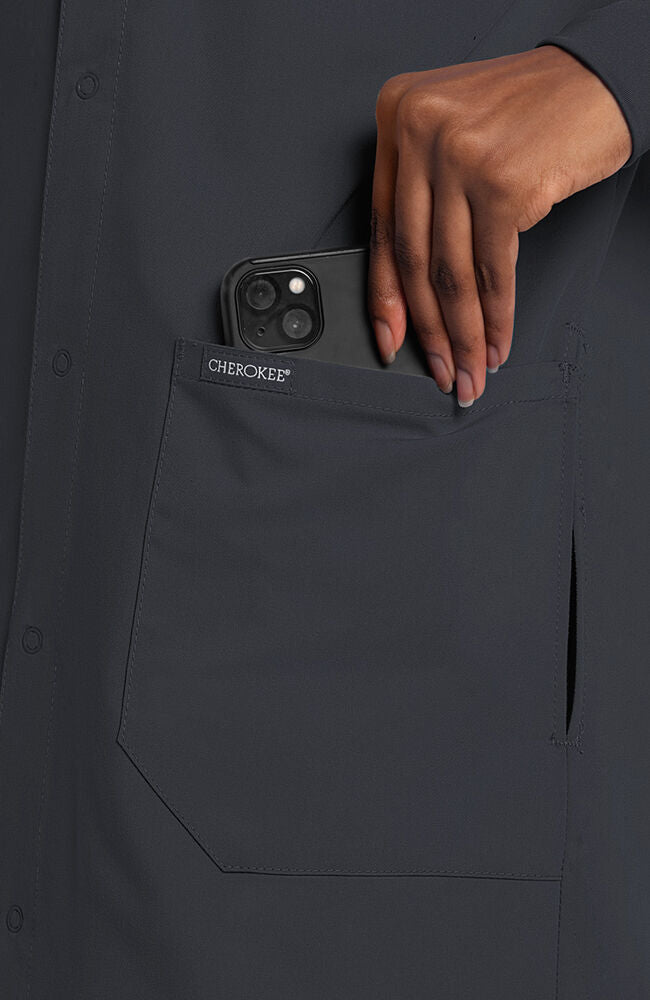Cherokee Medical PROJECT LAB Unisex 40" Snap Front Lab Coat