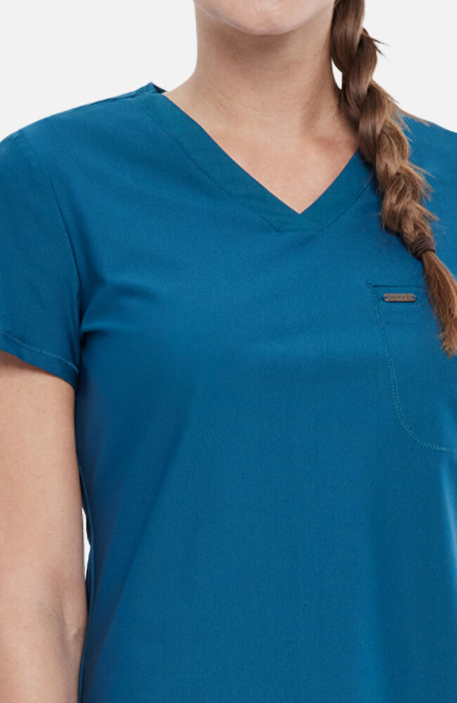 Cherokee Medical FORM Women's Tuck-In Knit Mesh V-Neck Scrub Top