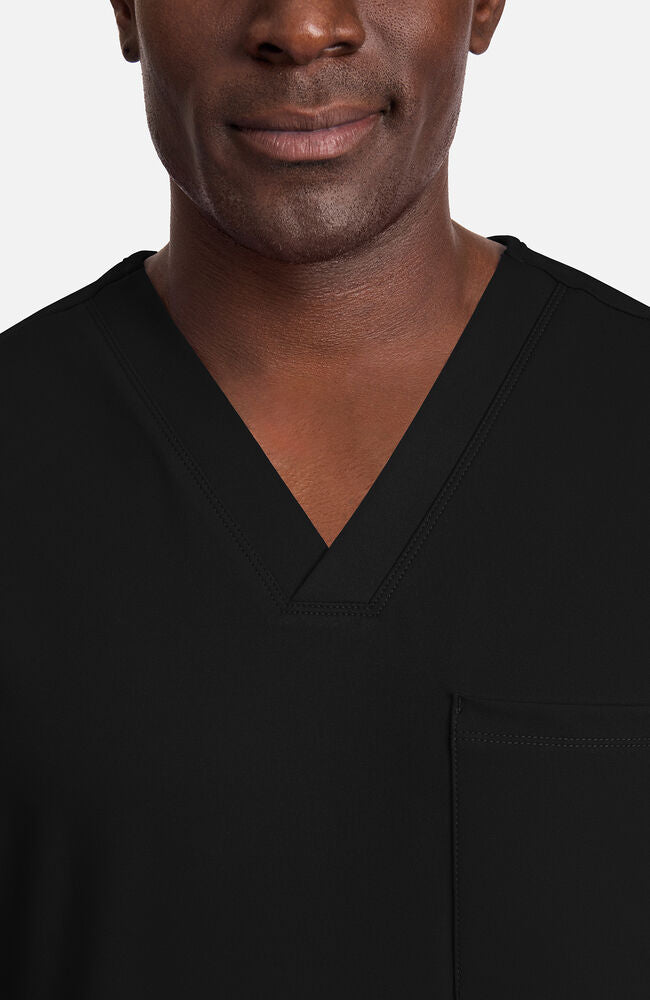 Cherokee Medical Achieve Men's 1-Pocket STRETCH V-Neck Knit Scrub Top