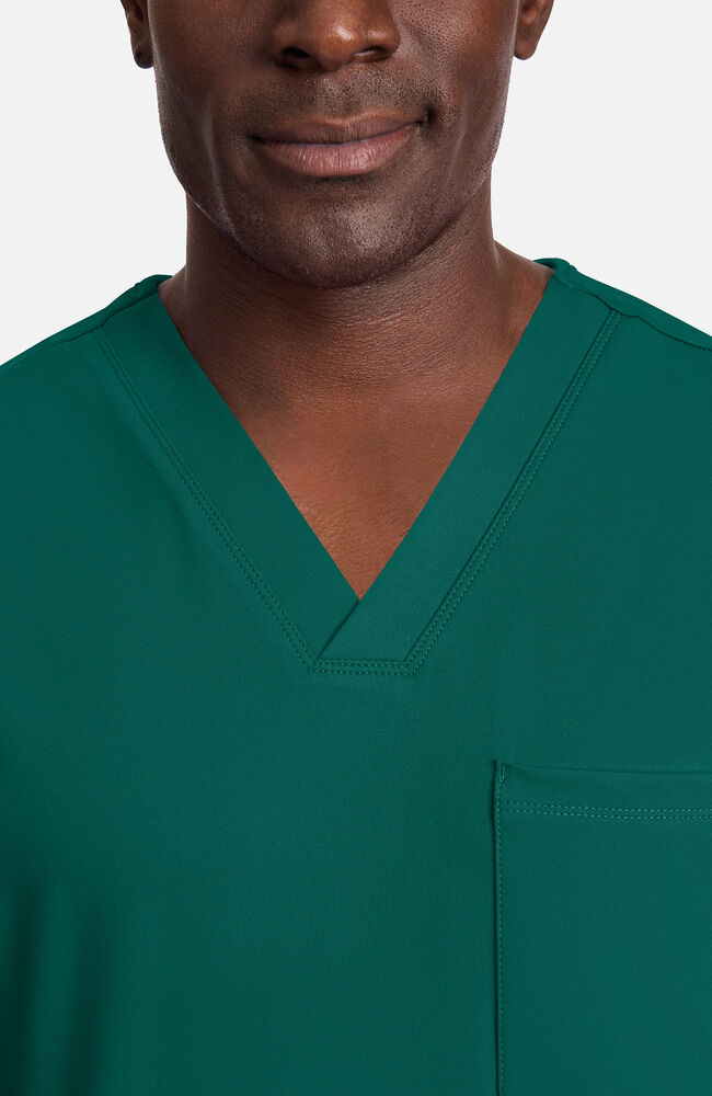 Cherokee Medical Achieve Men's 1-Pocket STRETCH V-Neck Knit Scrub Top