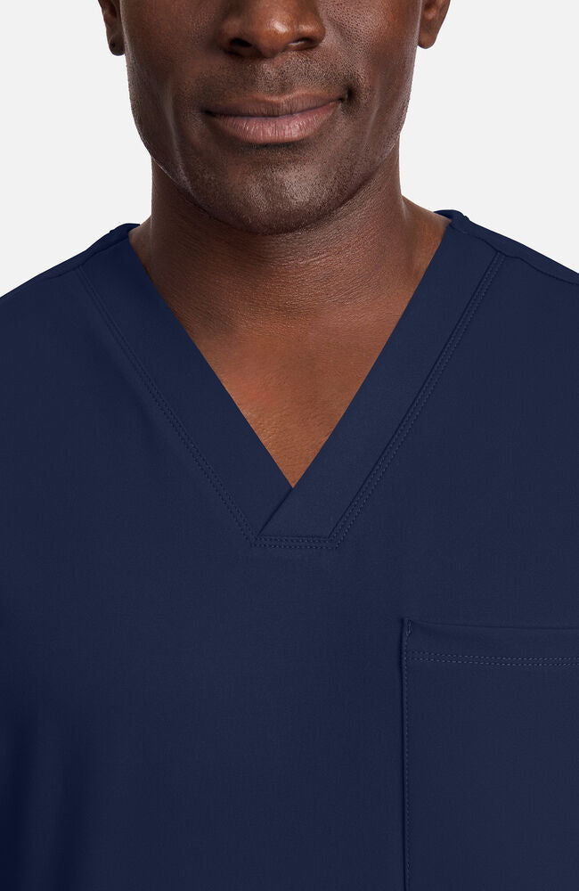 Cherokee Medical Achieve Men's 1-Pocket STRETCH V-Neck Knit Scrub Top