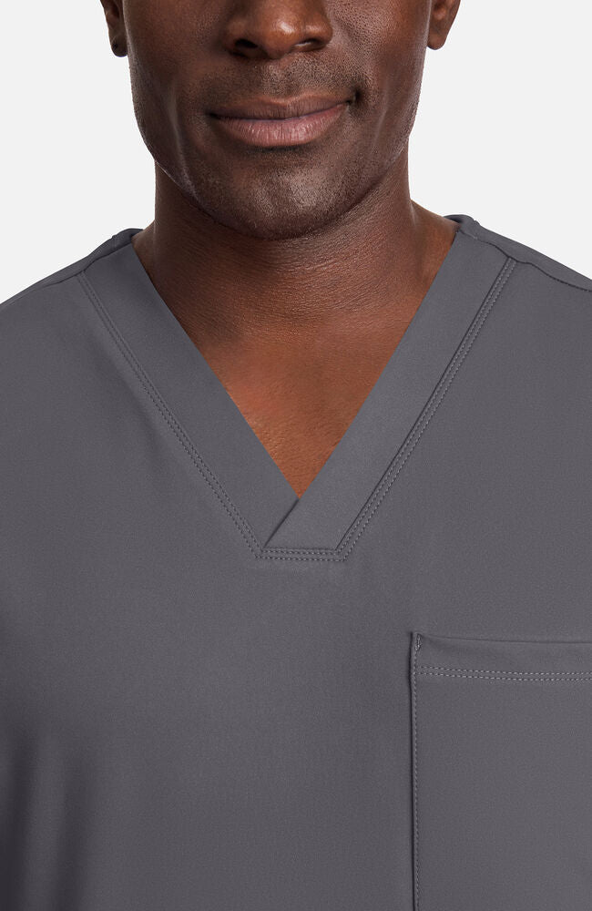 Cherokee Medical Achieve Men's 1-Pocket STRETCH V-Neck Knit Scrub Top