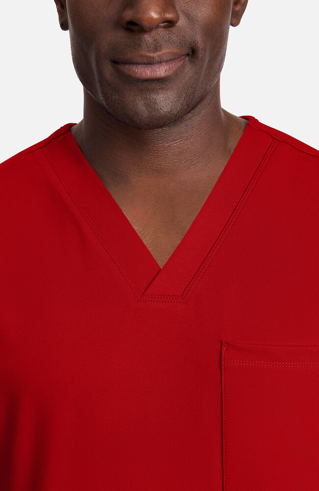 Cherokee Medical Achieve Men's 1-Pocket STRETCH V-Neck Knit Scrub Top