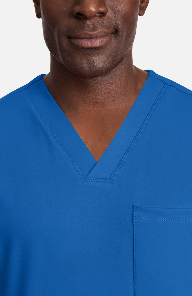 Cherokee Medical Achieve Men's 1-Pocket STRETCH V-Neck Knit Scrub Top