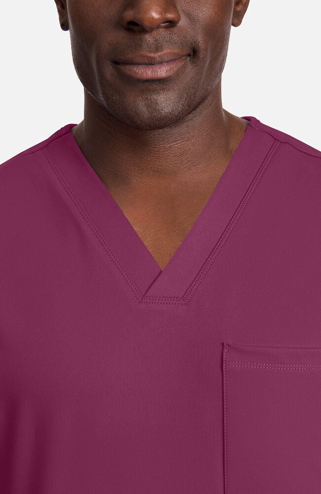 Cherokee Medical Achieve Men's 1-Pocket STRETCH V-Neck Knit Scrub Top