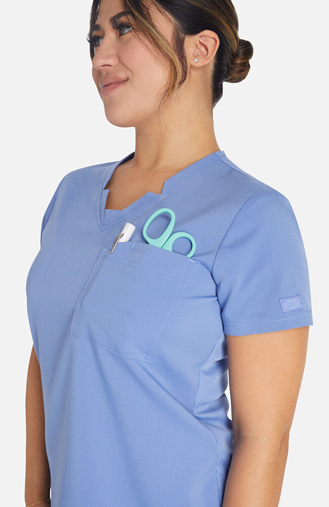 Balance by Dickies Women's Notched V-Neck Scrub Top