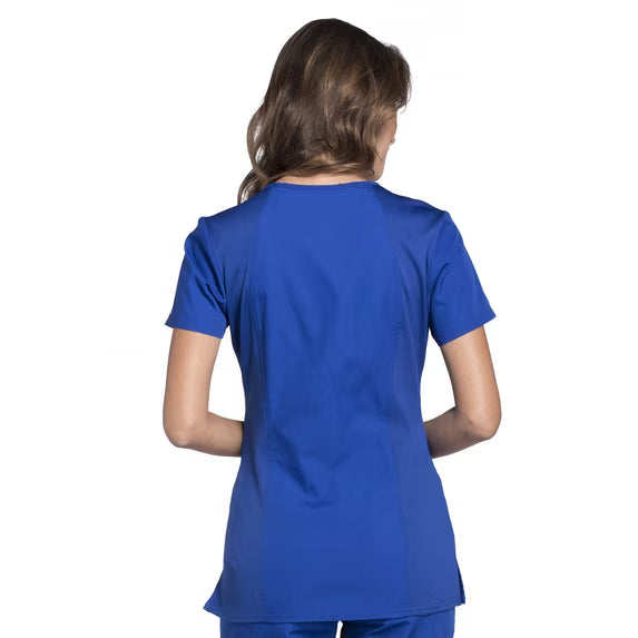 Cherokee Medical WW Originals Women's Knit V-Neck Solid Scrub Top