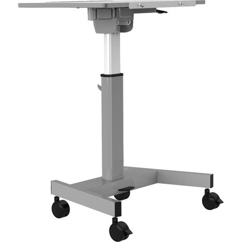 Luxor-STUDENT P TILT Pneumatic Adjustable Height Flip Top Student Nesting Desk Gray (28" x 21")