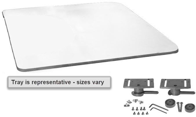 Therafin Tray, Clear, 27.5W X 23.5D W/ NO BC