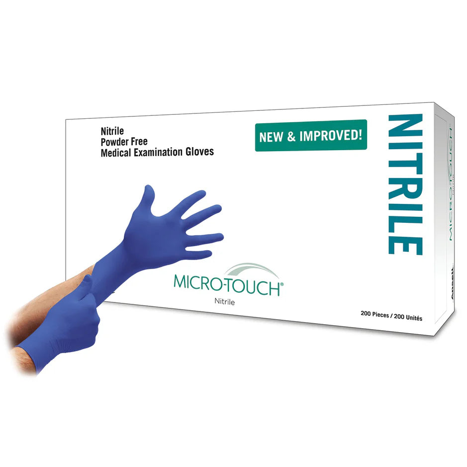 Ansell Micro-Touch® Nitrile Powder-Free Synthetic Medical Examination Gloves
