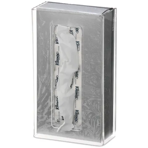 Bowman Dispensers/Marketlab-7083 Slim Tissue Box Holder • 9"W x 2.5"D x 5.25"H