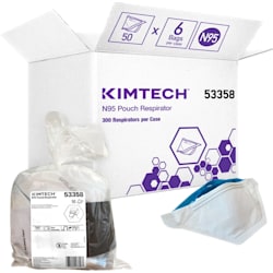 Ansell-53358 Kimtech N95 Pouch Disposable Respirator - (Bag of 50)