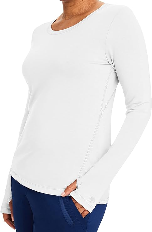 Purple Label by Healing Hands Women's Mackenzie Solid Underscrub Tee
