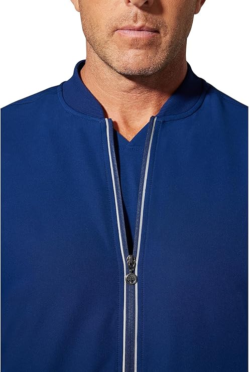 360 by Healing Hands Men's Samuel Zip Up Bomber Jacket