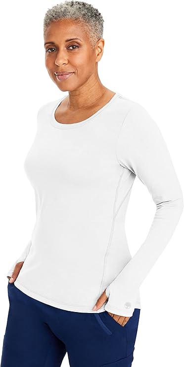 Purple Label by Healing Hands Women's Mackenzie Solid Underscrub Tee