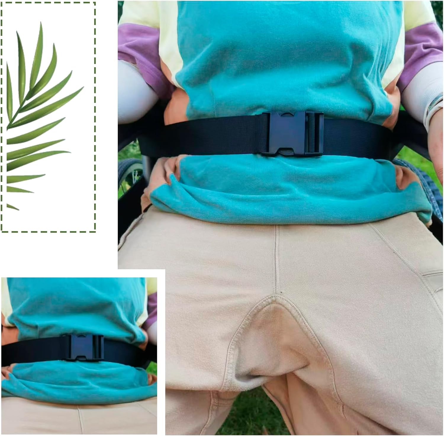 Dynarex-RPWC28 PSB DynaRide Pediatric Wheelchair Safety Belt 1 Ea., Black