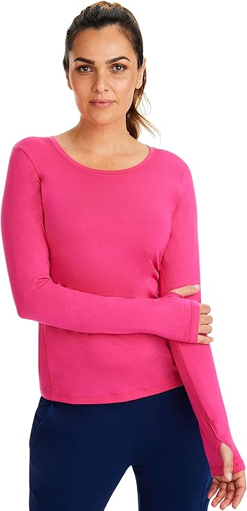 Purple Label by Healing Hands Women's Mackenzie Solid Underscrub Tee